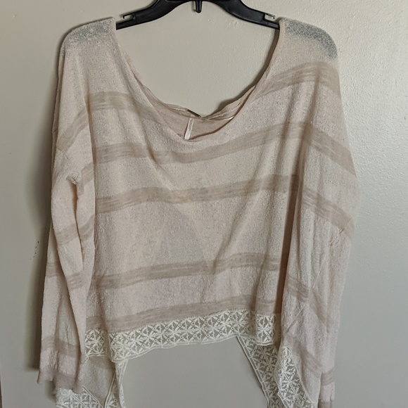 Free People Tops - Free people white Blouse